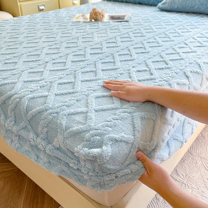 Ultra-Soft Textured Fitted Bed Sheet