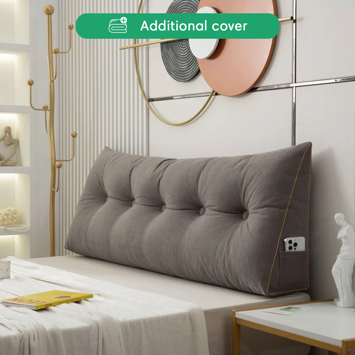 Additional Cover For Luxury Chic Wedge Pillow