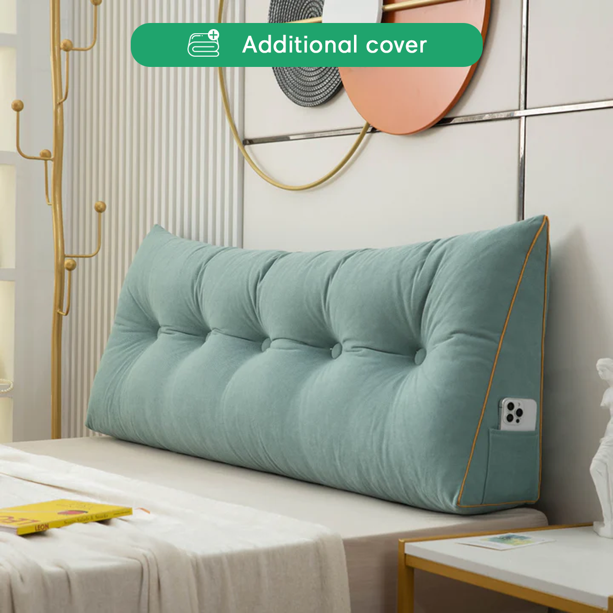 Additional Cover For Luxury Chic Wedge Pillow