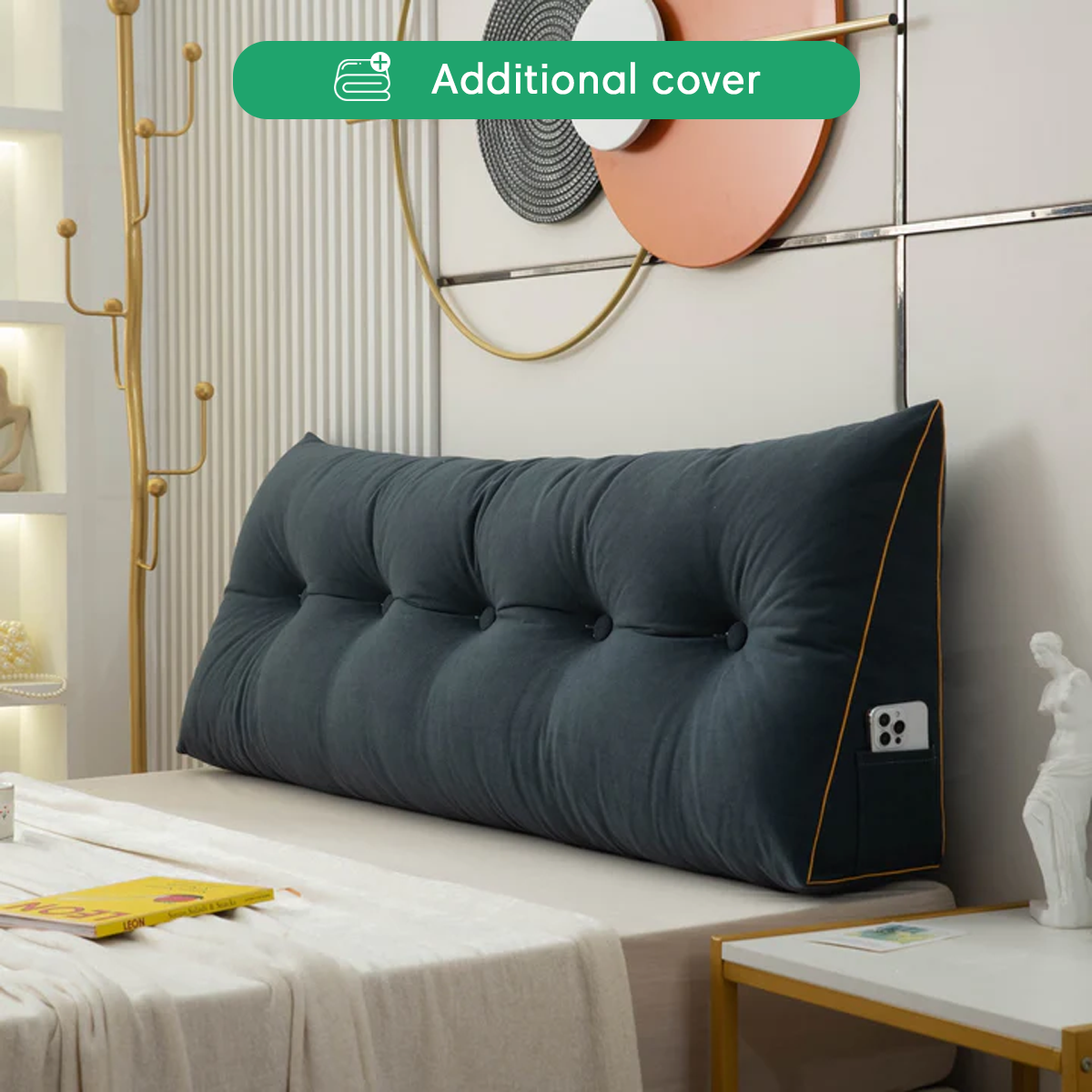 Additional Cover For Luxury Chic Wedge Pillow