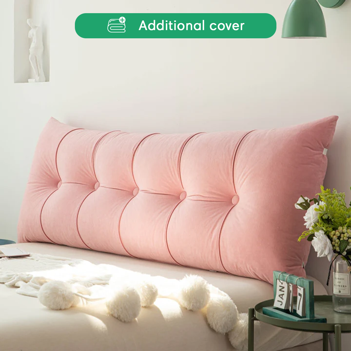 Additional Cover For Luxury Headboard Pillow