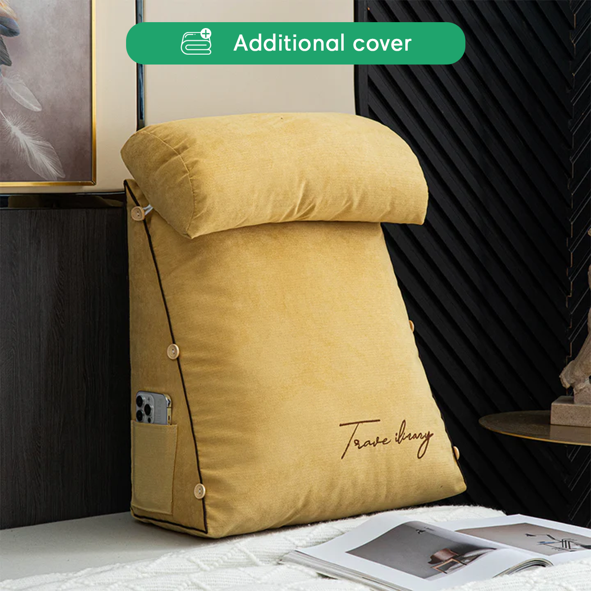 Additional Cover For Luxury Backrest Reading Pillow