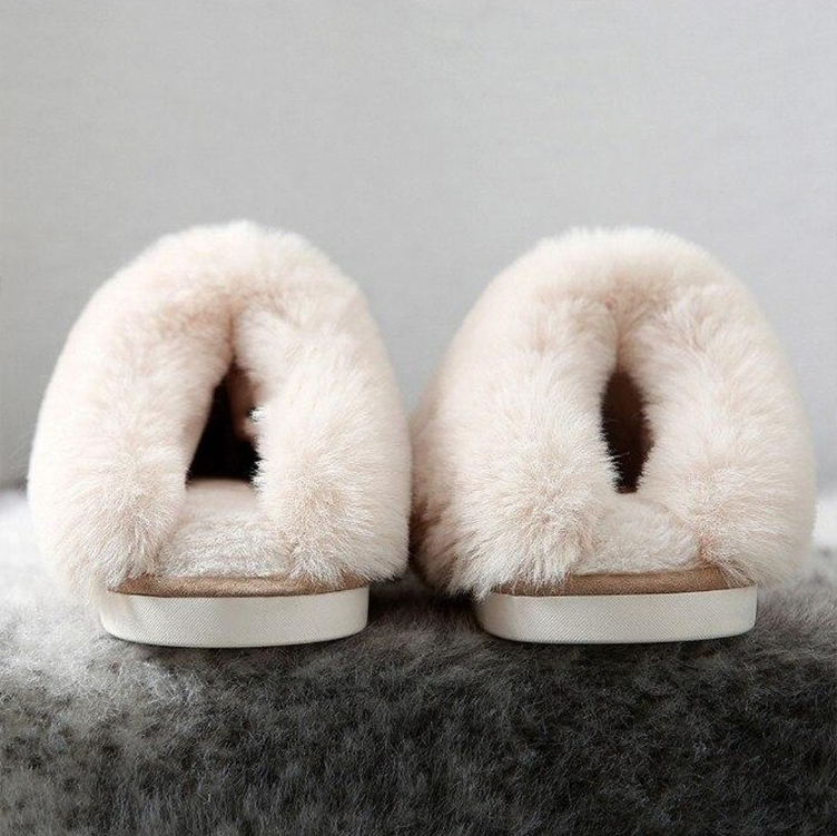 Womens Fluffy Slippers