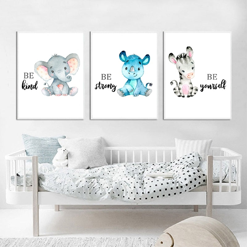 Nursery Wall Art - Jungle Friends