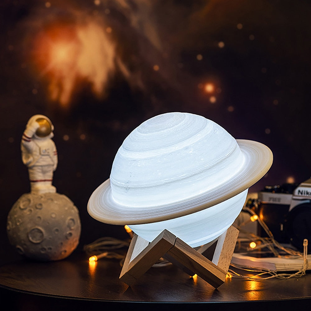 Colour Changing Saturn Lamp