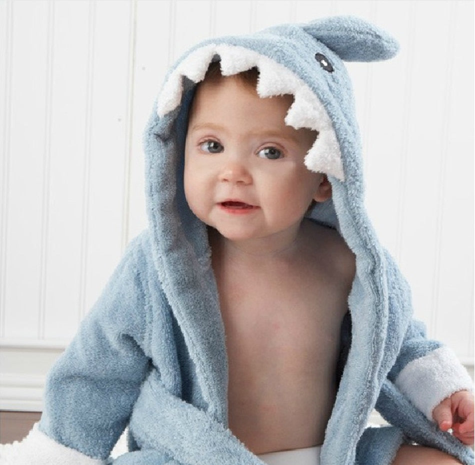 Hooded Animal Bath Towel Robes