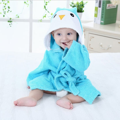 Hooded Animal Bath Towel Robes