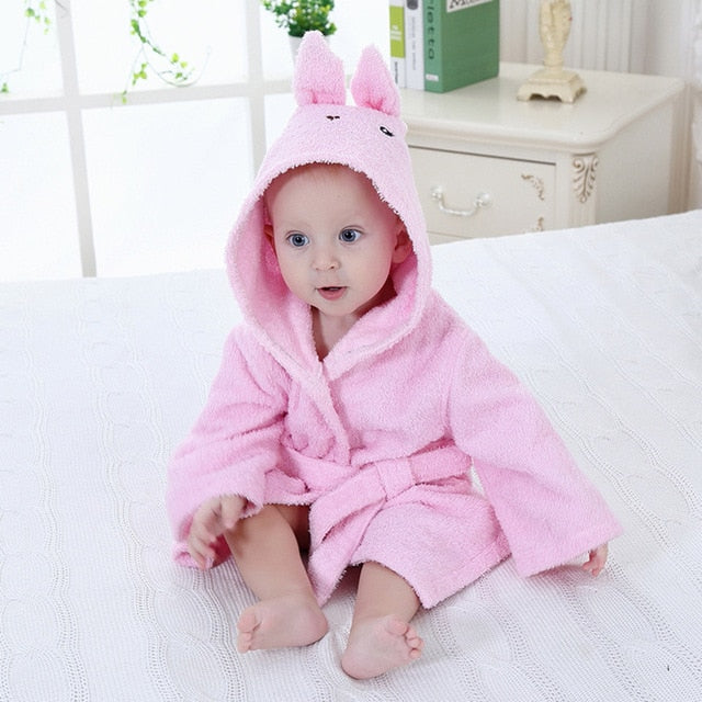 Hooded Animal Bath Towel Robes