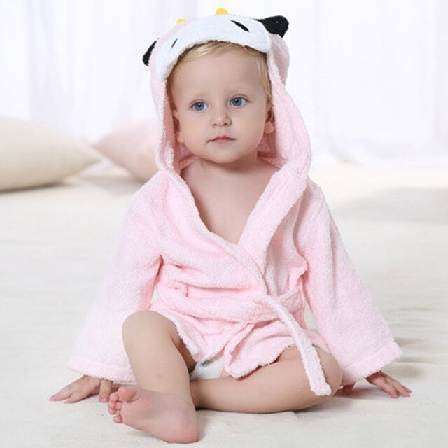 Hooded Animal Bath Towel Robes