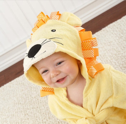 Hooded Animal Bath Towel Robes