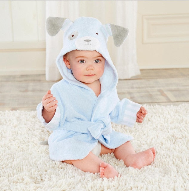 Hooded Animal Bath Towel Robes