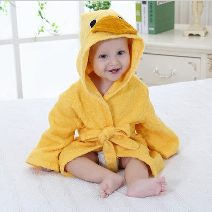 Hooded Animal Bath Towel Robes