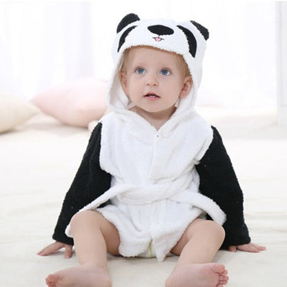 Hooded Animal Bath Towel Robes