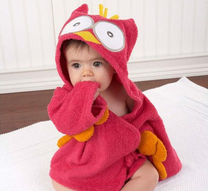 Hooded Animal Bath Towel Robes