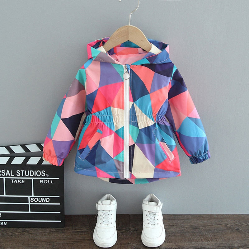 Girls Butterfly Raincoat